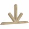 Ekena Millwork Saratoga Rough Sawn Timber Gable Bracket, Douglas Fir, 72"W x 36"H x 4"D x 4"F, 12/12 Pitch GBW072X36X0404SAR00RDF - alternate 5